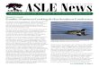 ASLE News...PRESIDENT continued from page 1 ASLE News 3 Fall 2006redbugs, here. Impossible to describe in a paragraph or two, it will remain with you. So as they say, y’all come