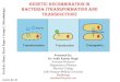 Genetic Recombination in Bacteria (Transformation and ... 3. Transduction Transduction is the transfer