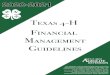 Financial Management Guidelinestexas4-h.tamu.edu/...Financial-Management-Guide2.pdf · Financial Management Guidelines 2020-2021 The members of Texas A&M AgriLife will provide equal
