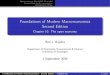 Foundations of Modern Macroeconomics Second Edition · Open economy IS-LM-BP-AS model International shock transmission Anticipation eﬀects IS-LM-BP model AS for the open economy
