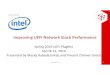 Improving UEFI Network Stack Performance...Improving UEFI Network Stack Performance Spring 2019 UEFI Plugfest April 8‐12, 2019 Presented by Maciej Rabeda (Intel)and Vincent Zimmer