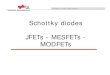 Schottky diodes JFETs - MESFETs - MODFETshadley/psd/lectures17/nov29.pdf · metal - semiconductor contacts Technische Universität Graz Photoelectric effect Workfunction ... Schottky