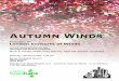 AUTUMN WINDS Presented by the London Consorts of Winds A ... · AUTUMN WINDS Presented by the London Consorts of Winds A fund raising concert for the Norwood and Brixton Foodbank