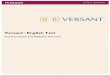 Test Description and Validation Summary - Pearson Language Tests · The Versant English Test, powered by Ordinate technology, is an assessment instrument designed to measure how well