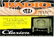 Until CLARION - worldradiohistory.com · Until you hear and see CLARION you can not realize what a sensational radio devel- opment it is SEE PAGE 9 THE GREATEST RADIO VALUE AT ANY