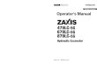 HITACHI ZAXIS 470LC-5G HYDRAULIC EXCAVATOR Operator manual