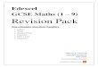 Edexcel GCSE Maths (1 Revision Pack KUMARMATHS.WEEBLY.COM/ 1 Edexcel GCSE Maths (1 – 9) Revision Pack Non-calculator Questions Numbers • Indices • Surds • Standard form •
