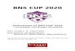 BNS CUP 2020...E-mail: BNSCUP@GMAIL.COM BNS CUP 2020 Stævneprogram Kampprogram U7 MIX (3-mands) BNS CUP 2020 Stævneprogram Pulje 01 Bane Sønderborg Fremad 1 1 Kl. 09.00 - 09.08