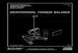 GRAVITATIONAL TORSION BALANCEgplab/manual/AP-8215 Gravitational...Gravitational Torsion Balance 012-06802B 4 Vertical Adjustment of the Pendulum The base of the pendulum should be