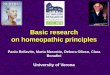 C.F.S. Hahnemann Basic research on homeopathic principles · effect “Homeopathic” effect Ref. Rat, Guinea pig Histamine Lung Histamine Apis mell. Pro-inflammatory agent Histamine
