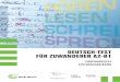 DEUTSCH-TEST FÜR ZUWANDERER A2-B1 · Der Deutsch-Test für Zuwanderer wurde eigens für die Zielgruppe der Zugewanderten, ... europäischen Referenzrahmen für Sprachen auf den Stufen