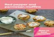 Red pepper and parmesan muffins - Alzheimer's Society · Parmesan cheese. Bake for 20-22 minutes, until golden. Remove from the tin and cool on a rack before topping with cream cheese,