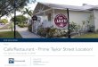 Cafe/Restaurant - Prime Taylor Street Location!€¦ · It's your opportunity to have your business in the historical district downtown Punta Gorda, Florida. The name, Punta Gorda,