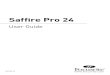 Saffire Pro 24 - Focusrite ... For Canada To the User: This Class B digital apparatus complies with
