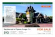 Restaurant in Pigeon Forge, Tn - SIG Real Estate · 2018. 5. 5. · Pigeon Forge, TN 37863. Restaurant in Pigeon Forge, Tn. Overview/Comments • Fee simple opportunity on the . Parkway