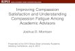 Improving Compassion Satisfaction and Understanding ... Illinois State... · PDF file Improving Compassion Satisfaction and Understanding Compassion Fatigue Among Academic Advisors