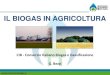 IL BIOGAS IN AGRICOLTURA - I.S.I.S.S. Domenico Sartor€¦ · IL BIOGAS Biogas: prezioso combustibile gassoso naturale che nasce dalla fermentazione di materia organica e vegetale,