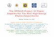 The APOLLO Project: LV Power Supplies For The Next Higggyh Energy Physics …servel/apollo/Low voltage power supplies_milan.pdf · The APOLLO Project: LV Power Supplies For The Next