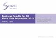 Business Results for 3Q Fiscal Year September 2016 · ©SEPTENI HOLDINGS CO.,LTD. ALL RIGHTS RESERVED. Business Results for 3Q Fiscal Year September 2016 August 2, 2016 Securities