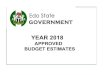 YEAR2018 APPROVED BUDGETESTIMATES - Edo State5 edosummary state of y2018 government recurrent revenue economic codes ministries/dapartment/agency approved provision 2018 022000800100
