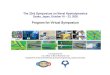 Program for Virtual Symposium · The 33rd Symposium on Naval Hydrodynamics Osaka, Japan, October 18 – 23, 2020 Program for Virtual Symposium Co-organized by U.S. Office of Naval