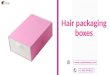 Hair packaging box with free shipping in Texas, USA