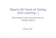 Nearly 60 Years of Coding (and counting…)webee.technion.ac.il/people/sason/slides_coding.pdfBCH code of length 2 1m− is the lowest-degree polynomial over GF (2) that has αα α