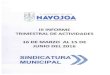 H. Ayuntamiento de Navojoa · 2016. 8. 31. · Reunión con directiva del Mercado Municipal Manuel Ávila Camacho. Ceremonia solemne con motivo de tomas de protesta del colegio de