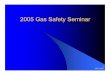 Gas Safety Seminar Revised - PUC · when more than one method is acceptable zCost zCustomer impact zPermitting impacts zWorkforce zScheduling. 10/12/2005 28 In-Line-Inspection (ILI)