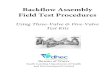 Backflow Assembly Field Test Procedures · Field Test Procedures Using Three-Valve & Five-Valve Test Kits Bureau of Water South Carolina Department of Health and Environmental Control