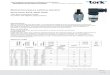 Mechanical pressure switches standard 2019. 5. 23.¢  Mechanical pressure switches standard S4120, S4130,