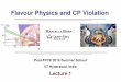 Flavour Physics and CP Violationpprc.qmul.ac.uk/~bona/ulpg/cpv/lecture1.pdf · 2019. 3. 30. · M.Bona – Flavour Physics amd CP Violation – lecture 1 6 The focus in these lectures