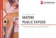 Jakarta, Desember 2019 MATERI PUBLIC EXPOSE€¦ · MATERI PUBLIC EXPOSE ... Layanan E-samsat diluncurkan pada bulan Mei 2019 dengan realisasi pendapatan hingga Oktober sebesar Rp