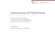 Submission of PhD thesis...Submission of PhD thesis Procedures according to D.M. 45/2013 The institutional repository Padua@research How to submit a PhD thesis in Padua@research Doctoral