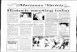 ii~vs Micronesia's Leading Newspaper Since 1972 b(l ......ar1anas • CT~ -var1ety~Viff) • /o\\ii~vs Micronesia's Leading Newspaper Since 1972 b(l(, Historic meeting today MANILA,