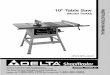 10 Table Saw - Best woodworking tools - Mike's Tools · 2009. 8. 12. · MANUAL BEFORE OPERATING THE MACHINE.Learning the machine’s application, limitations, and specific hazards
