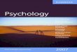 Psychology...Message from the editor Cambridge University Press has a long tradition of producing prestigious books within Psychology. We are currently undergoing a significant expansion