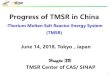 Progress of TMSR in Chinaowaki.info/etc/msr20180614/Progress of TMSR in China.pdf · 2018. 7. 6. · alloys with high Mo, the largest UNS N10003 seamless pipes. Chinese Patent CN103966476