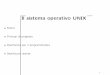 Il sistema operativo UNIX · 2007. 10. 15. · File in Unix • Come in qualunque sistema operativo, anche in Unix dati e codice sono memorizzati su ﬁle (sequenza di byte). •
