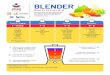 BLENDER · BLENDER SMOOTHIES Guidance and tips to make the most out of your smoothies and stay safe while doing so! APPLIANCE USE & SAFETY • Unplug and save money. • Close lid