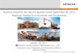Hitachi Construction Machinery - Business Result for the ......2017/10/25  · Tata Hitachi Company Overview Company name: Tata Hitachi Construction Machinery Company Private Limited