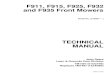 TECHNICAL MANUAL - John Deere Manual · MANUAL Litho in U.S.A John Deere Lawn & Grounds Care Division F911, F915, F925, F932 ... Section 10, Group 15—Repair Specifications, consist