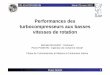 Performances des turbocompresseurs aux basses vitesses …turbo-moteurs.cnam.fr/publications/pdf/conference3_2010.pdfPerformances turbocompresseur 10 DELIGANT/PODEVIN Mardi 23 mars
