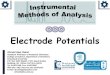 Electrode Potentials - KSUfac.ksu.edu.sa/.../files/11_electrode_potentials_1.pdfElectrode Potentials The cell potential Ecell is related to the free energy of the reaction ΔG by: