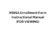 RSBSA Enrollment Form Instructional Manual (FOR VIEWING)...Lagyan ng check (l) ang mga trabahong iyong ginagawa sa sakahan. Land Preparation — pagbubungkal at paghahanda sa lupang