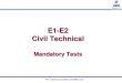 E1-E2 Civil Technicaltraining.bsnl.co.in/DIGITAL_LIBRARY_SOURCE...Sand Silt Contents •The maximum quantity of silt in sand shall not exceed 8%. •Fine aggregate containing more