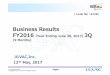 BusinessResultsBusiness Results FY2016（Year Endingg,) June … · 2020. 10. 15. · di i Overview of Business Results for FY2016 3Q（9 months） (Results of orders received and