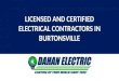 Licensed and certified electrical contractors in Burtonsville