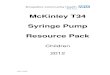McKinley T34 Syringe Pump Resource PackThe procedure for setting up a T34 Syringe Pump Initial Infusion is detailed in Appendix 1. Guidelines for the subcutaneous siting of Soft Set