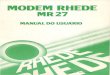 MODEM RHEDE - Fabio Montoro · 2016. 4. 4. · Atualmente, o eqUalIzador adaptatIvo . é . parte essenclal em um modem de alta velocIdade. o . modem de alta velocldade RHEDE MR27,